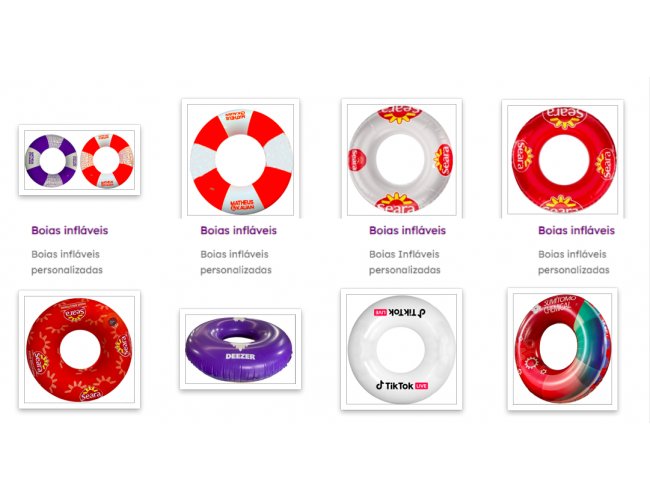 Boias inflaveis personalizadas