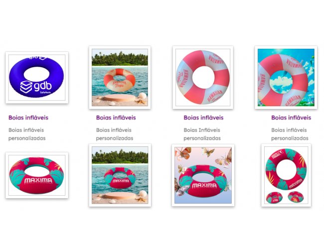 Boias inflaveis personalizadas
