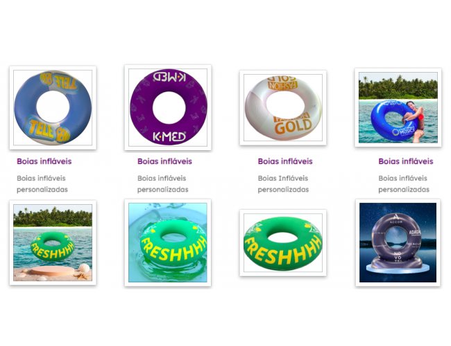 Boias inflaveis personalizadas