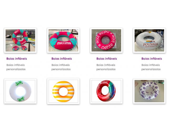 Boias inflaveis personalizadas