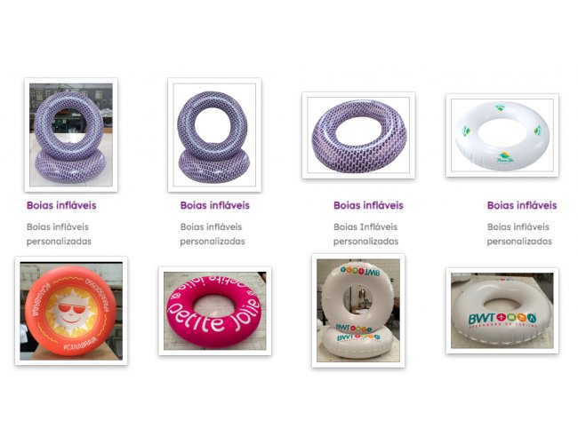 Boias inflaveis personalizadas