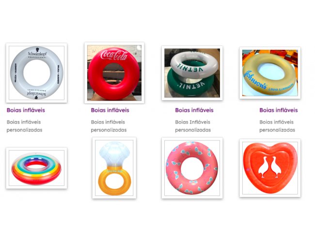 Boias inflaveis personalizadas