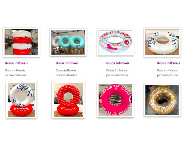 Boias inflaveis personalizadas