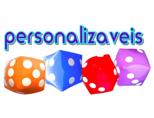 Dados infláveis personalizados