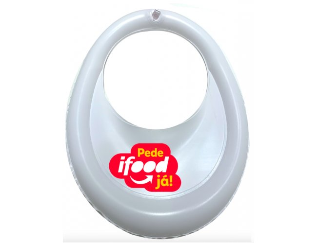 Viseira inflavel personalizada